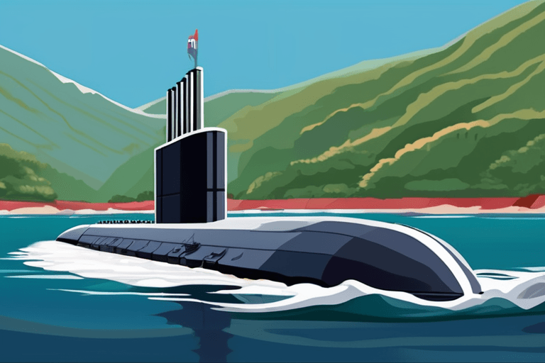 North Korea Shows Off New Nuclear Submarine Hull