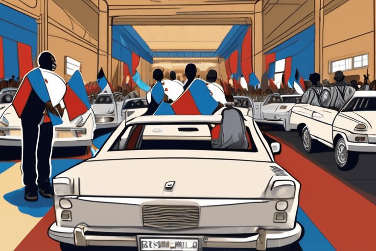 中非共和国选民前往投票站，迎接图瓦德拉的第三个任期竞选