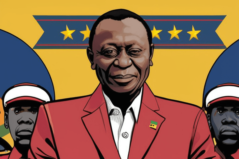 ギニア軍事政権指導者、ボイコットの中大統領選で勝利