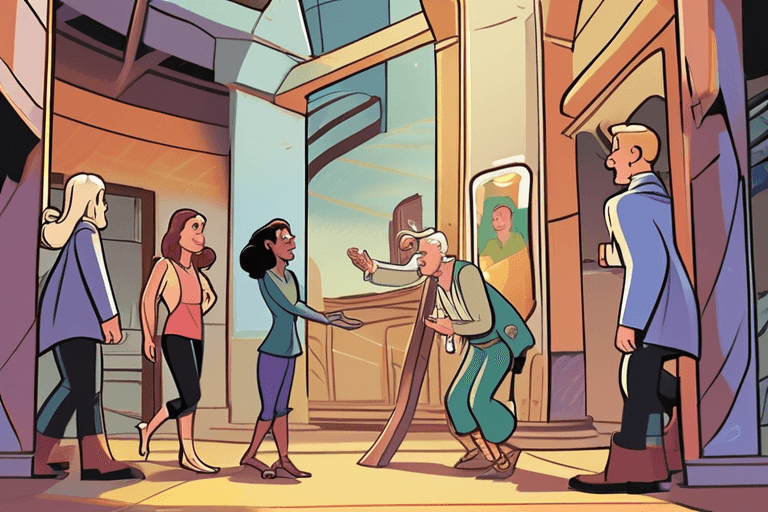 디즈니 영웅! 캐스트 멤버, 굴러 떨어지는 바위로부터 게스트들을 구하다