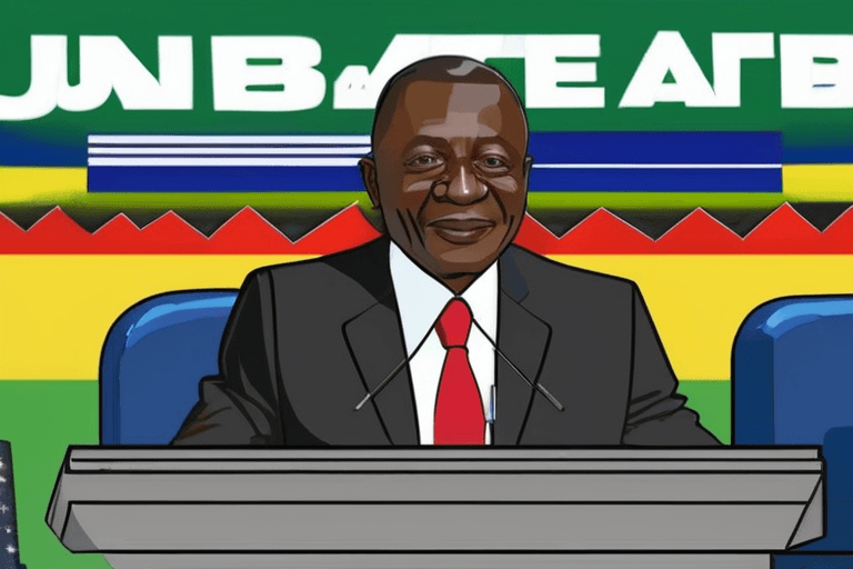 गुएना के सैन्य शासक ने बहिष्कार के बाद राष्ट्रपति पद जीता