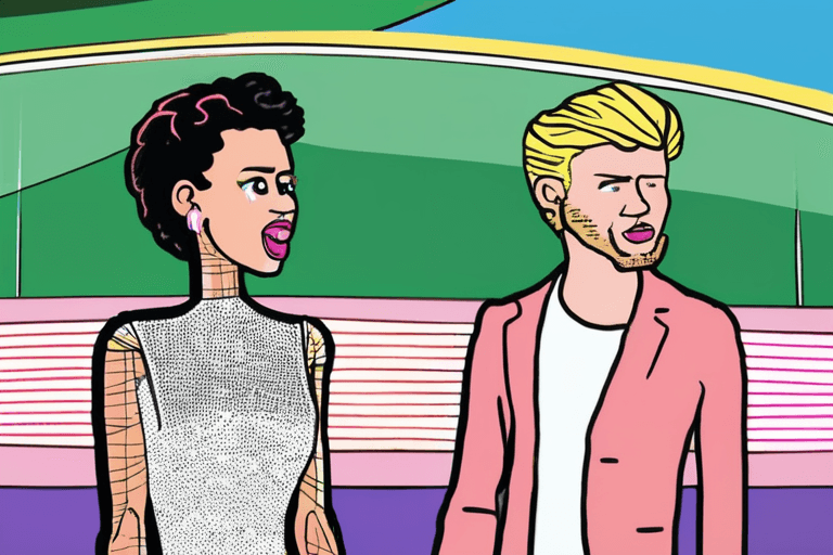 François Arnaud plaisante sur le souhait de Miley Cyrus d'avoir une chanson thème sur sa « rivalité acharnée »