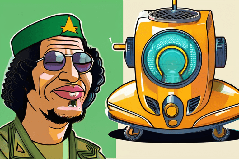 ¡Hijo de Gadafi Muerto, Draco una Mascota y Robotaxis Asadas!