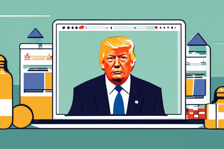 트럼프, 의약품 할인 웹사이트 개설