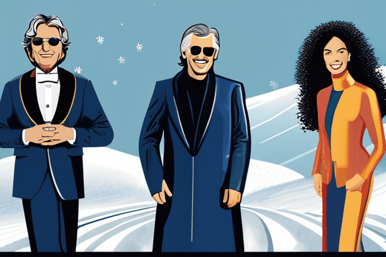 캐리, 보첼리, 폭풍과 외교적 움직임 속 동계 올림픽 헤드라인 장식