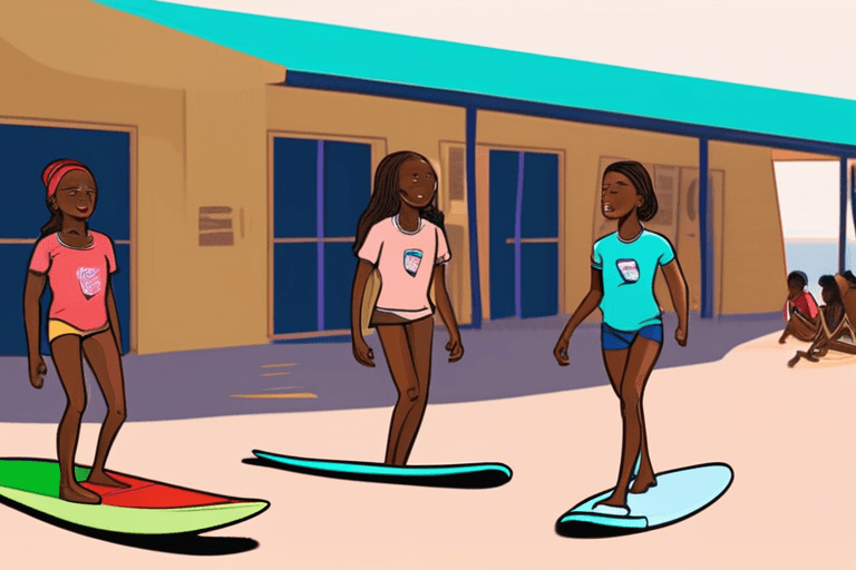 Senegals Surfschule surft Mädchen zurück in die Schule