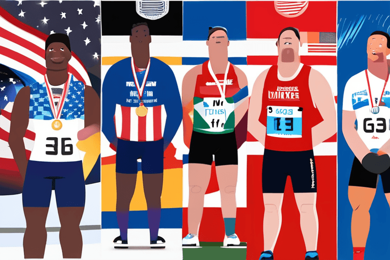 Johnson Conquista Ouro, Início da Série de Medalhas dos EUA!