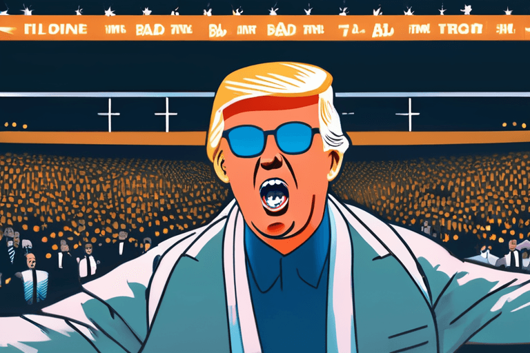 坏兔子的中场秀：特朗普抨击，男孩庆祝