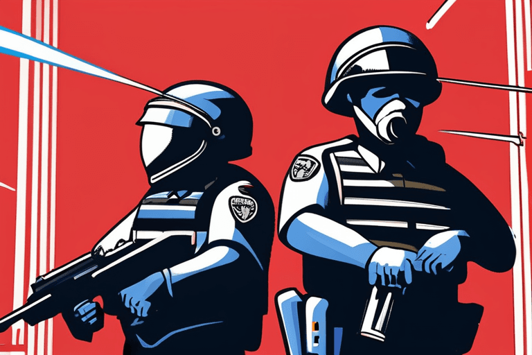 Police Defend Actions After Protest Violence