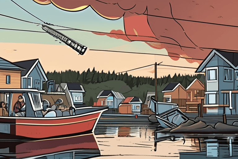 캐나다 타운, 치명적 총격 사건으로 충격; 이민자 보트 전복