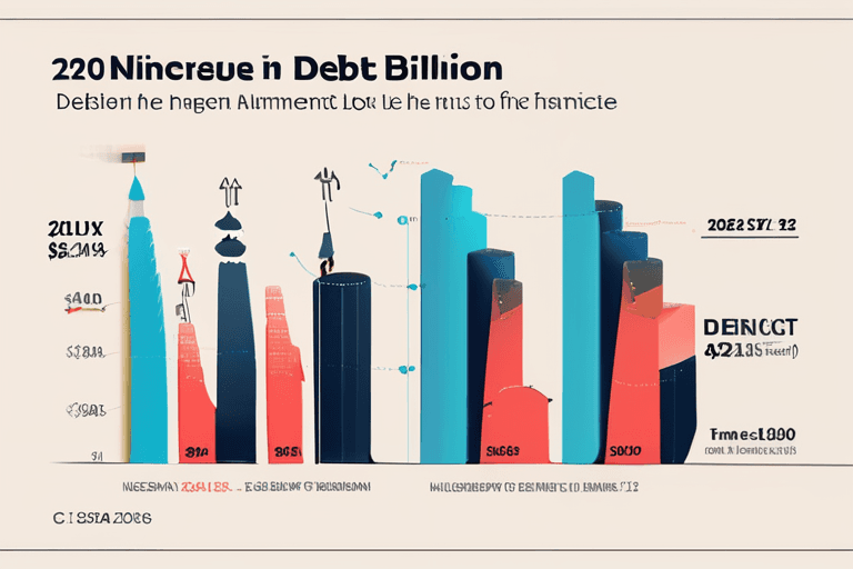 부채 급증, 이자 지급액 2036년까지 2조 달러 돌파