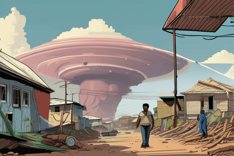 ঘূর্ণিঝড় মাদাগাস্কারে আঘাত হানে; খানের দৃষ্টিশক্তি ক্ষতিগ্রস্ত