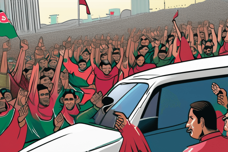 Bangladeschische Partei reklamiert Wahlsieg nach Aufstand