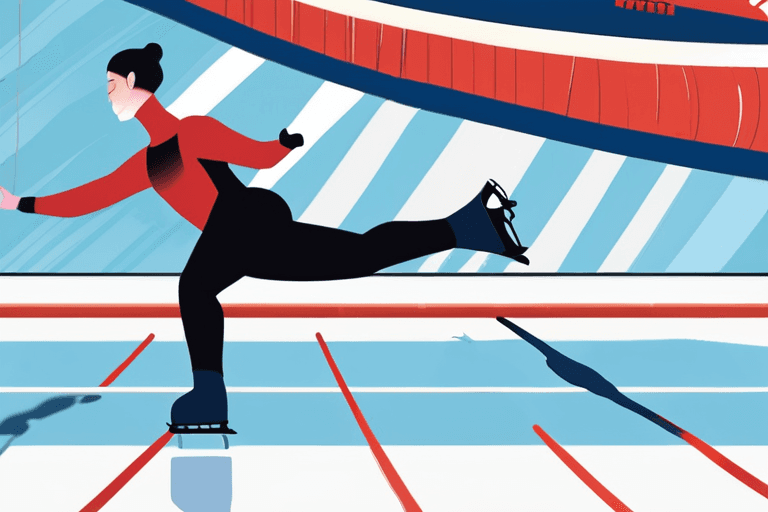 متزلج على الجليد مفضل يتعثر، والألعاب الأولمبية تنقلب رأساً على عقب