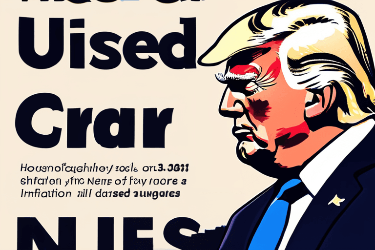 Preços de Carros Usados Caem, Inflação Diminui; Trump Considera Mudança de Regime no Irã