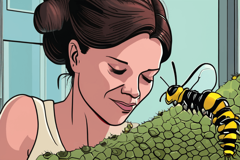 말벌 바이러스, 애벌레 거세; 여배우 애도