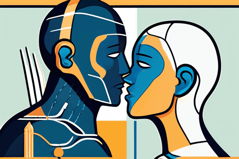 البشر يتبادلون القبل وسط عمليات الاحتيال بالذكاء الاصطناعي ومعارك الحدود