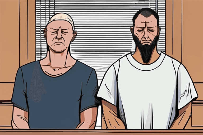 본다이 비치 총격범 법원 출두