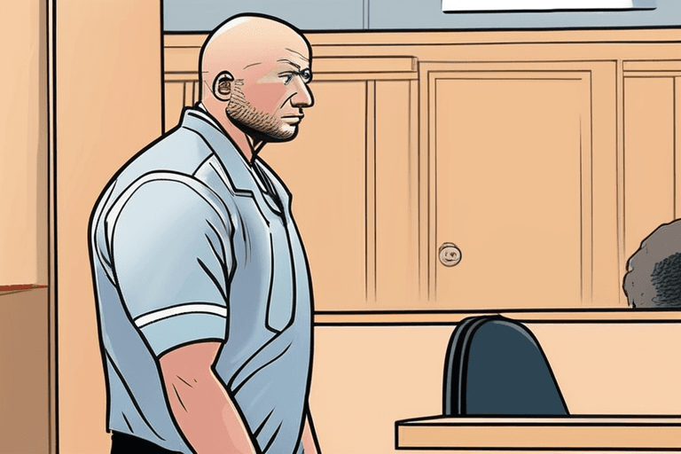 본다이 비치 총격범 법원 출두