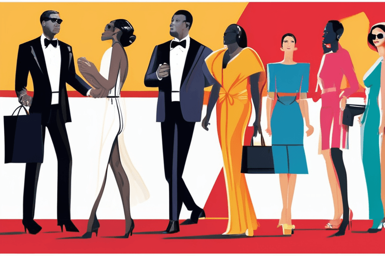 할리우드 스타, 자유 갈망; VS 쇼핑객, 화려함에 매료