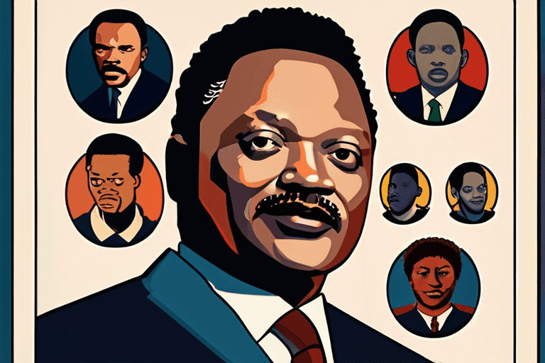 시민권 운동의 상징 제시 잭슨 사망; 하키 총격 생존자들 투쟁