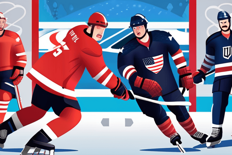 U.S. vs. Canada: Gold Medal Hockey Showdown!