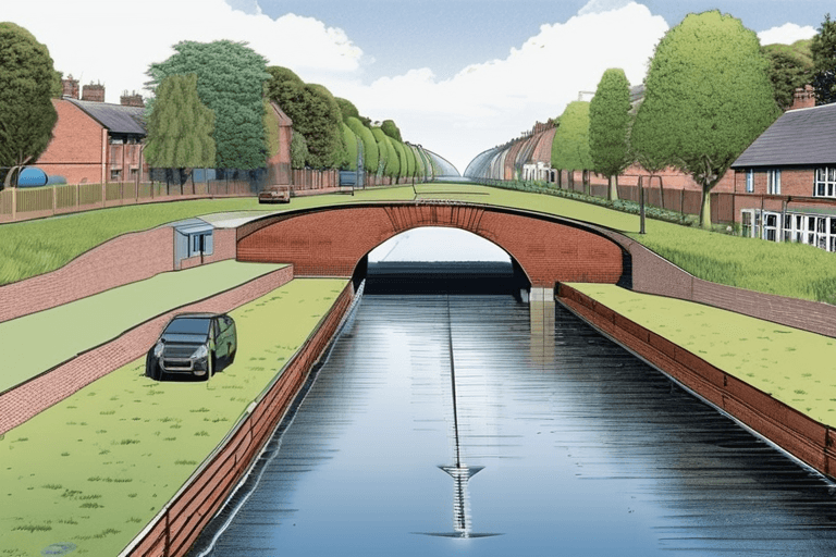 DEVELOPING: Giant Hole Swallows Shropshire Canal, Emergency Response Underway