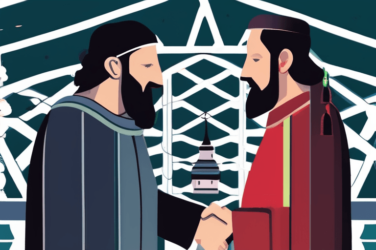 天主教徒和犹太人通过象征性的圣诞姿态在海法桥梁紧张局势