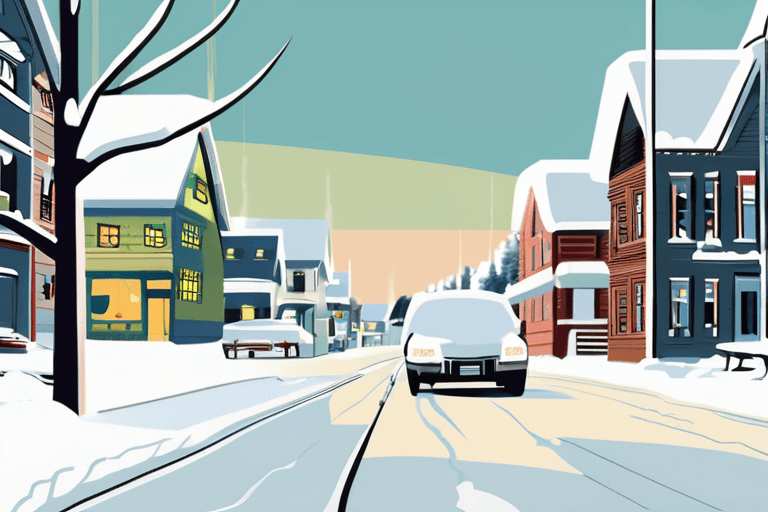 米北東部、数年ぶりの大雪に見舞われ交通機関に混乱