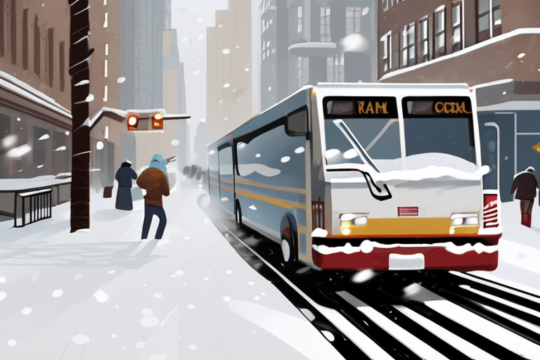 न्यूयॉर्क में बर्फ़ीले तूफ़ान से यात्रा बाधित; क्षेत्र में सालों की सबसे भारी बर्फ़बारी की आशंका