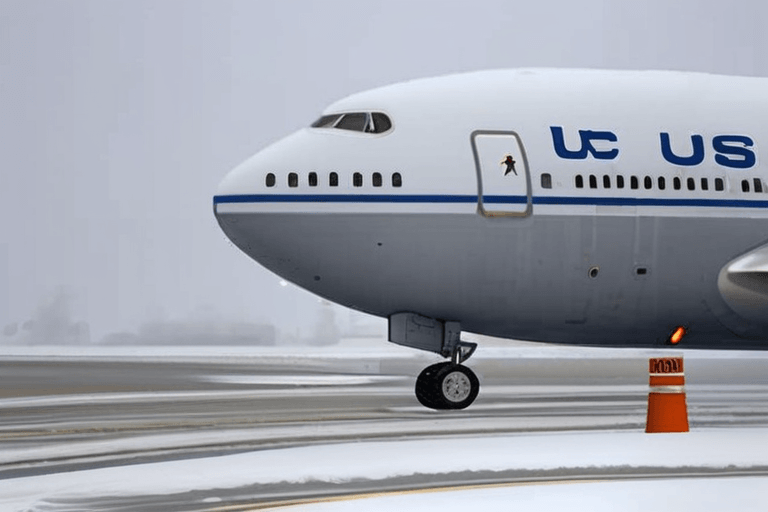 মার্কিন তুষারঝড় ফ্লাইট বাতিল করেছে, জরুরি অবস্থা জারি।