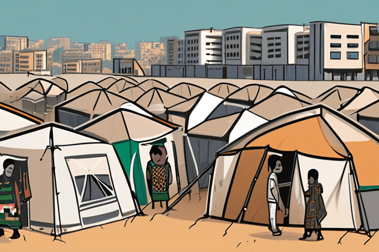 गाज़ा में तंबू बेहाल: AI ने विस्थापित फ़िलिस्तीनियों पर जलवायु के प्रभाव का किया खुलासा