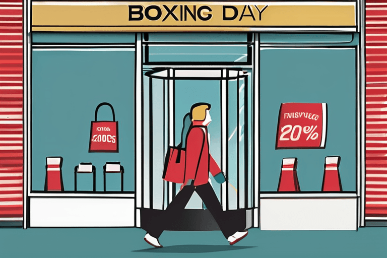 Evening Shoppers Surge: Boxing Day Footfall Hits Decade High