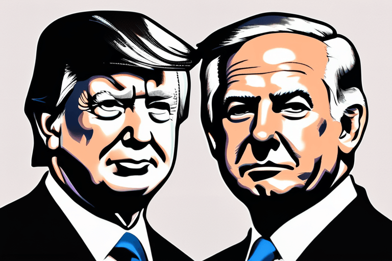 特朗普、内塔尼亚胡会晤，讨论中东和平与伊朗问题