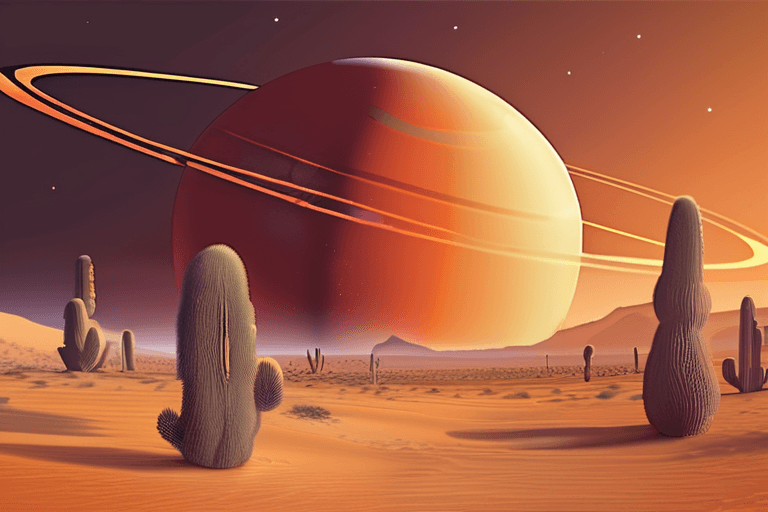 Saturn-Sized Planet Found in the "Einstein Desert