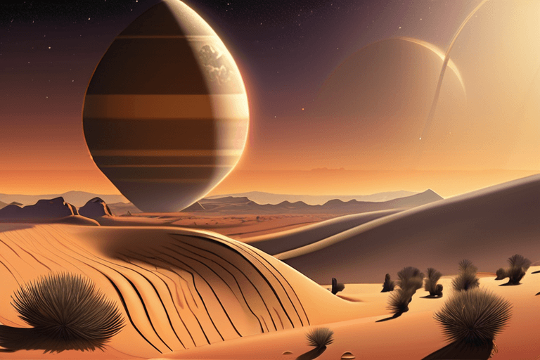 Saturn-Sized Planet Found in "Einstein Desert," Defying Detection