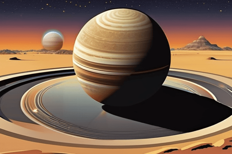 Saturn-Sized Planet Found in "Einstein Desert