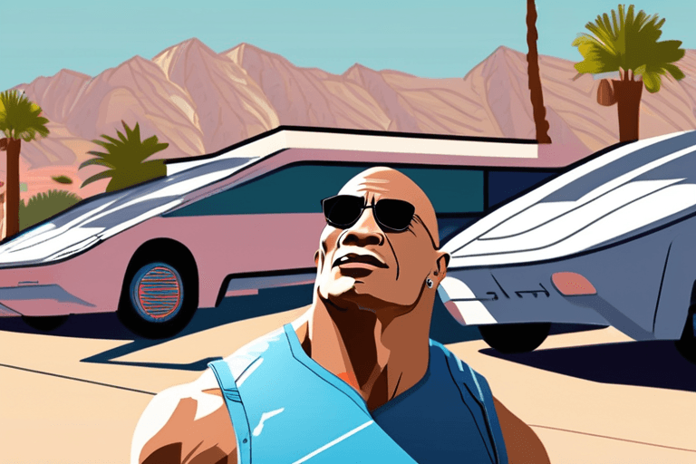 The Rock Se Abre: Compartilha Momento Emocionante em Palm Springs