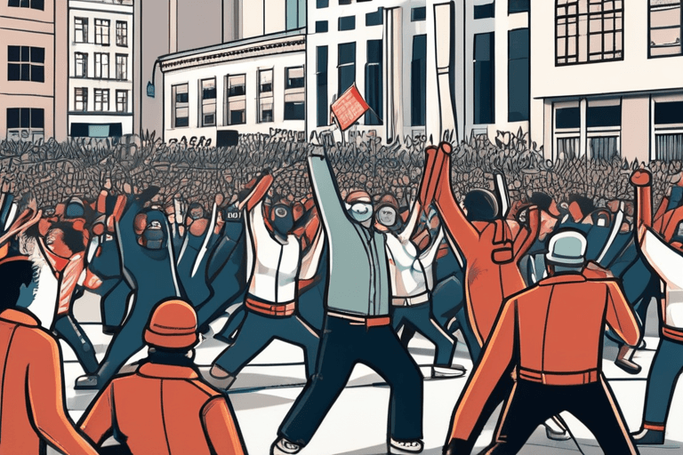 1월 6일 기념일: 시위대 난투극, 여전한 분열상 부각