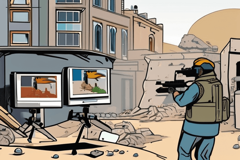 Al-Jazeera-Reporter duckt sich während Live-Sendung aus Aleppo vor Gewehrfeuer