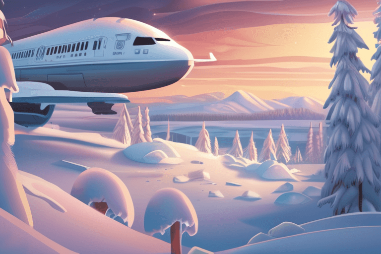 북극 한파로 항공편 결항: AI, 라플란드 여행 대란 예측