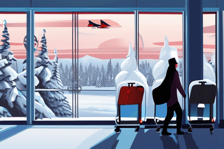 Onda de Frio Ártico Suspende Voos: IA Prevê Caos em Viagens na Lapônia