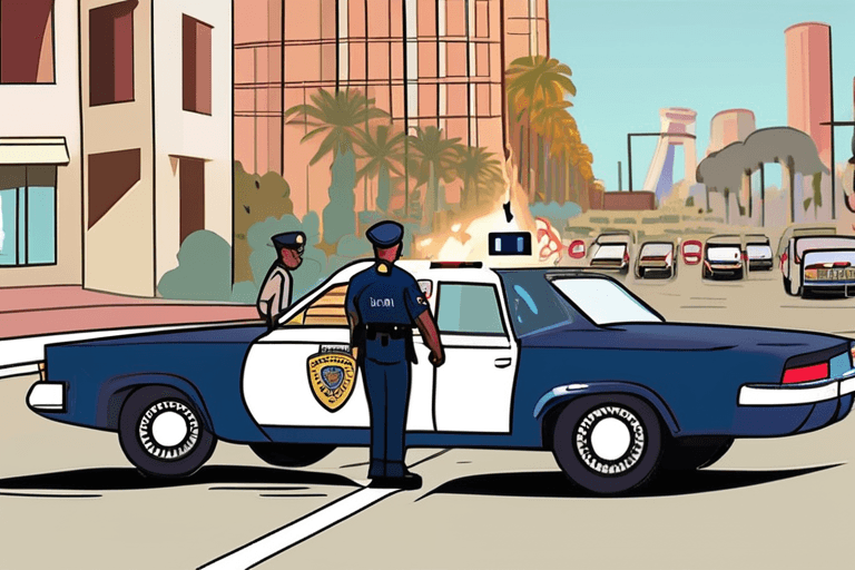 लॉस एंजिल्स पुलिस ने वाहन से ईरान विरोध प्रदर्शन को टक्कर मारने के बाद ड्राइवर को गिरफ्तार किया