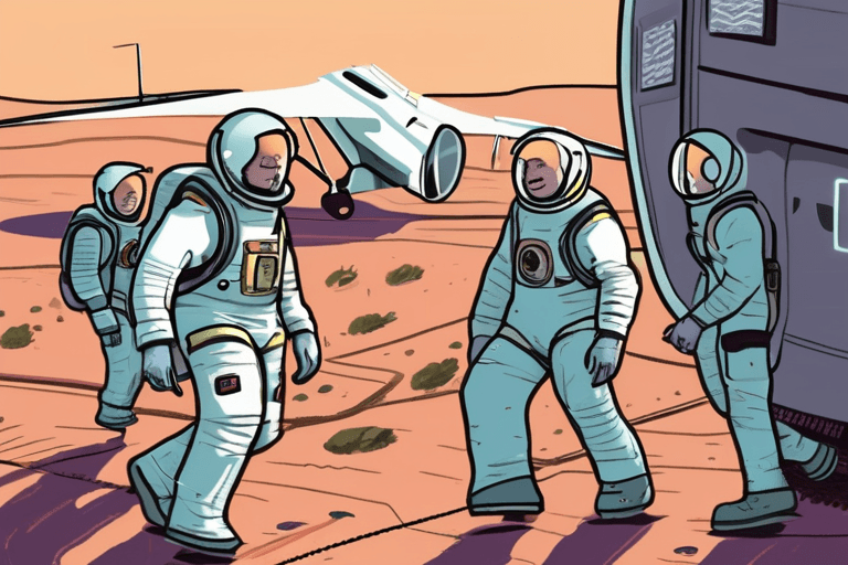 Space Crew Lands Safely After Medical Evacuation