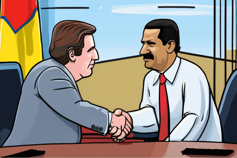 مدير وكالة المخابرات المركزية راتكليف يلتقي بالزعيم الفنزويلي في كاراكاس