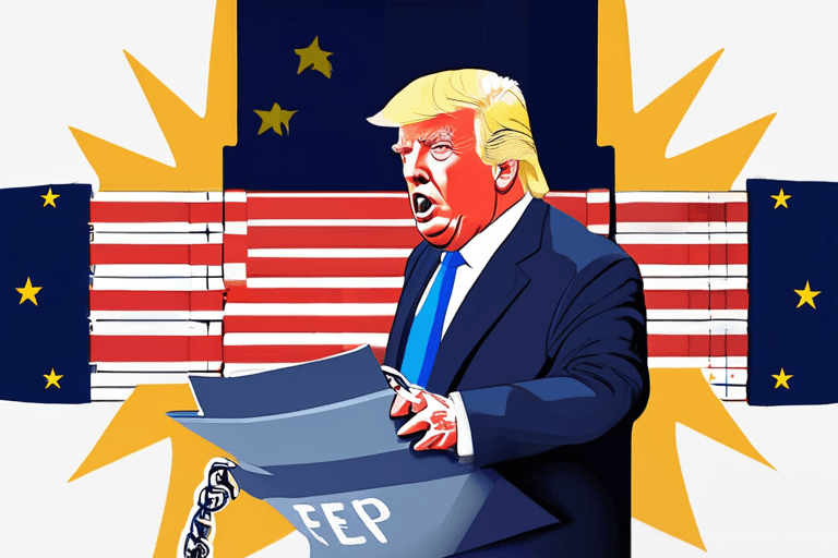 ट्रम्प के टैरिफ़ की धमकी से यूरोपीय संघ-अमेरिका व्यापार समझौता खतरे में