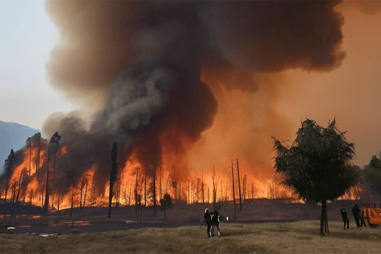 चिली में जंगल की आग से 18 लोगों की मौत; 'आपदा' घोषित