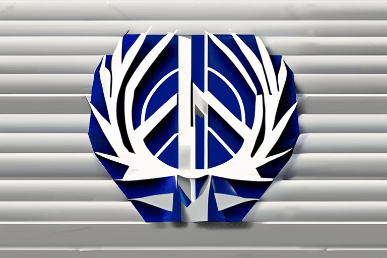 Trumps "Friedens"-Logo in Davos zieht Vergleiche zum UN-Emblem