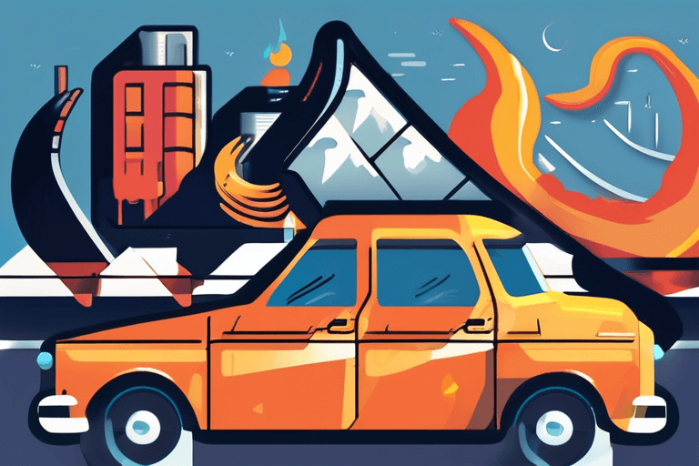 安全驾驶，向右旋转，小心火灾！