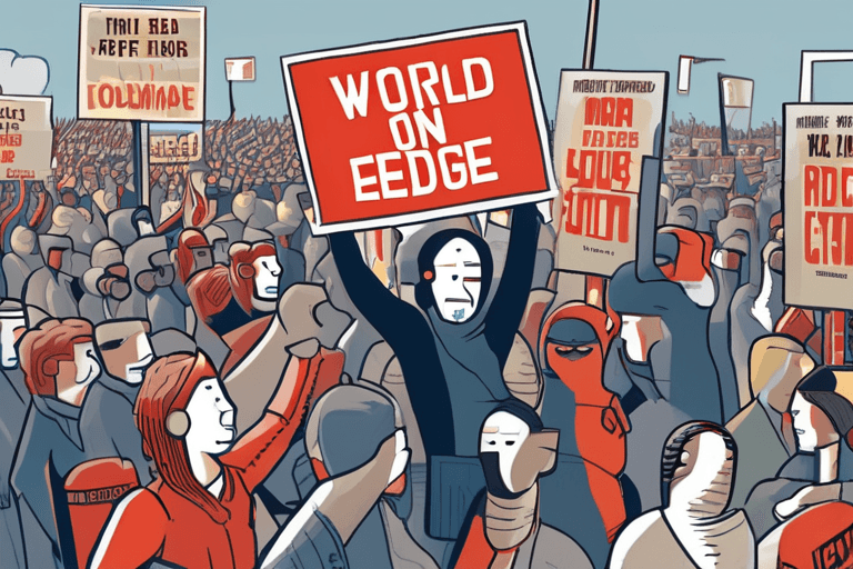 El mundo al límite: Estallan protestas, gigantes tecnológicos se derrumban, guerras se intensifican